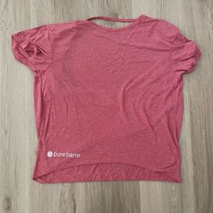 Pure Barre Red Pony Tee - size M, GUC